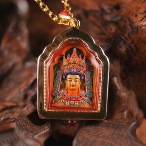 Sacred Jowo Rinpoche Shrine-Shaped Tsa-Tsa An Authentic Depiction of Buddha Shakyamuni at Age 12