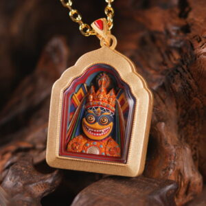 Aleanterre Brahm/ White Lham Shrine-Shaped Tsa-Tsa The Female Dharmapāla of Fierce Protection
