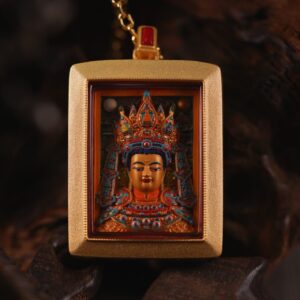 Sacred Jowo Rinpoche rectangle Tsa-Tsa An Authentic Depiction of Buddha Shakyamuni at Age 12