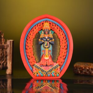 Sacred Zakhi Lhamo Large votive Tsa-Tsa Tibet's Sole Female Dharmapala: Wealth Guardian in Tantric Buddhism