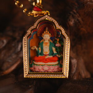 Sacred Mahasthamaprapta Shrine-Shaped Tsa-Tsa Symbol of Power, Clarity, and Spiritual Blessings