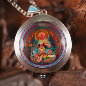 Sacred Red Tārā (Avalokiteśvara’s Emanation) Round Tsa-Tsa  Goddess of Harmony and Prosperity · Swift Blessings for Love, Success, and Auspicious Fortune